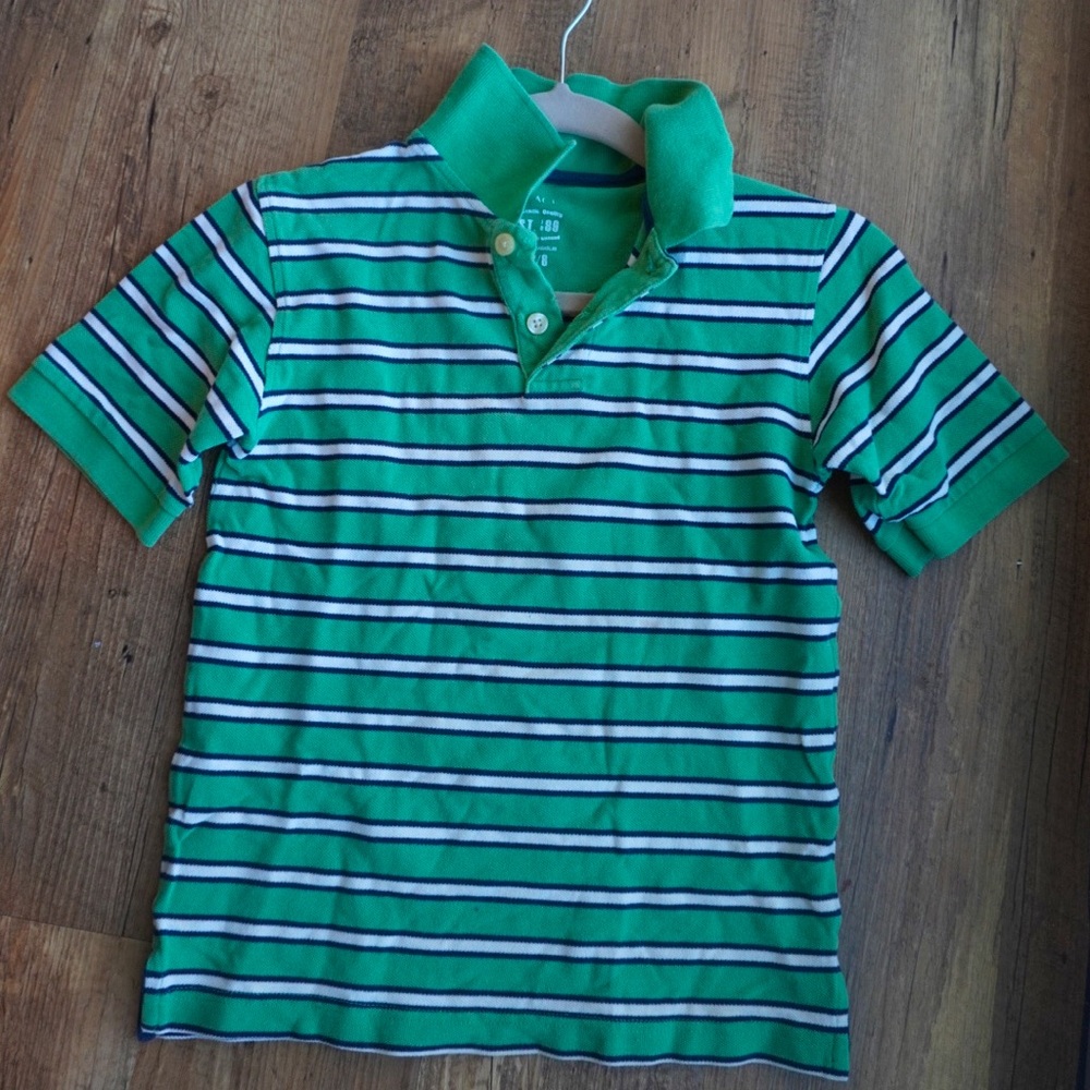 Children’s Place Green Striped Polo